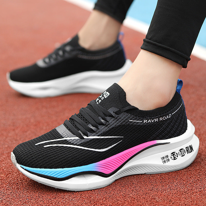 Full Carbon Plate Light Running Shoes Teen Couple