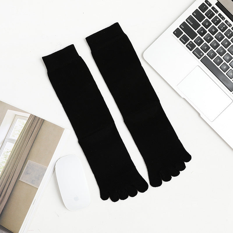 Marvellboss® Falcon -Men's Business High Toe Diamond-shaped Small Dot Vertical Bar Solid Color Socks