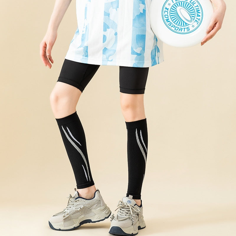 Marvellboss® Blade - Sports Compression Leg Warmer Running Fitness Skipping Rope Long Tube Leg Gaurd Set