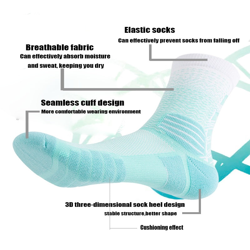Marvellboss® Ultron - 5 Pairs Mens Athletic Socks Cushion Running Socks Breathable Comfort For Sports Anti-odor And Anti-slip For Running Fitness Cycling