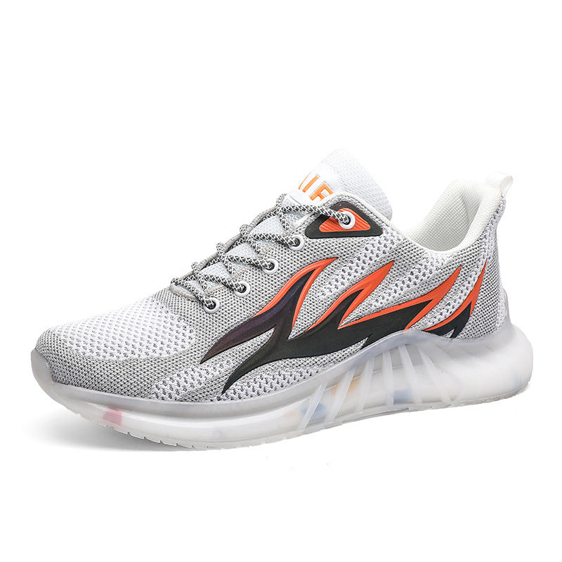 Fashionable Reflective Flame Leisure Running Sports Men's Shoes